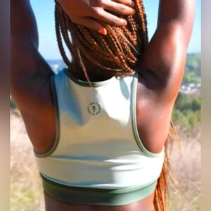 Parks Project Sequoia National Park Racerback Sports Bra Green Size M